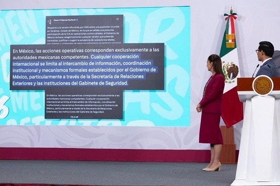 Sheinbaum niega presencia de la CIA en México