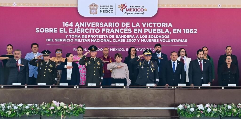 Gobernadora Delfina Gómez encabeza el 164 Aniversario de la Batalla de Puebla en Rayón