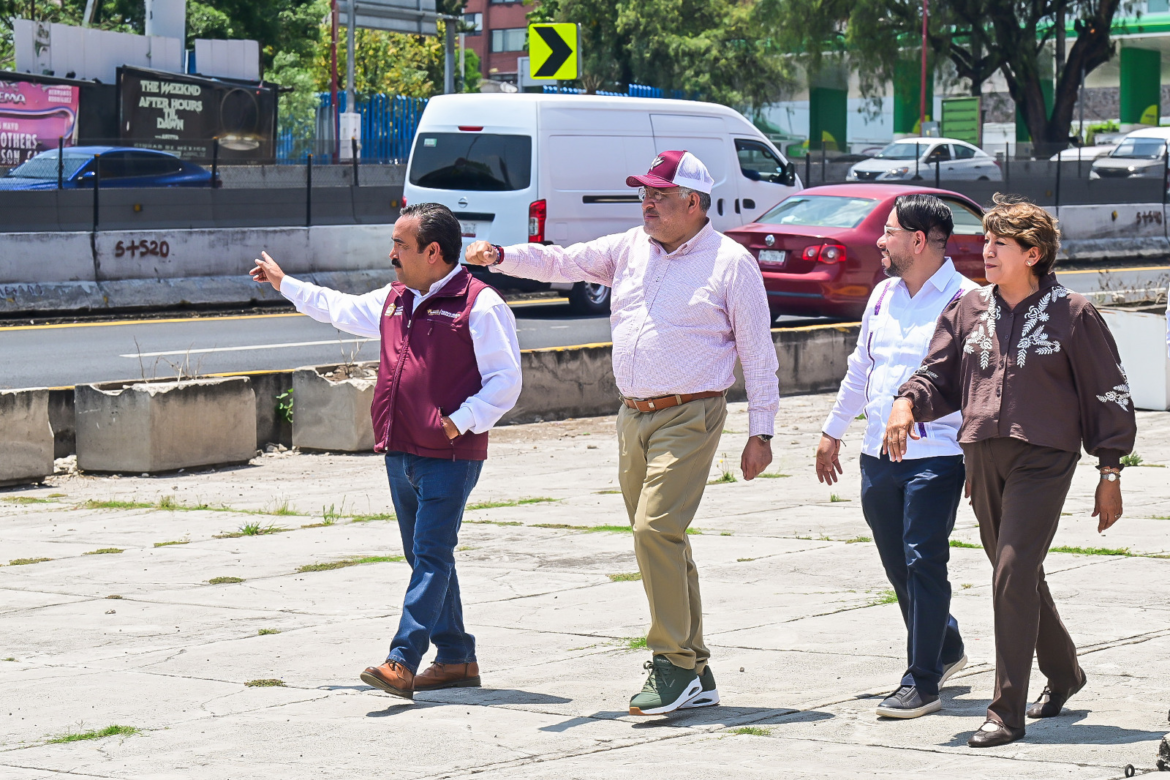 Gobernadora Delfina Gómez supervisa detalles de la reconstrucción de 108 km de Periférico Norte