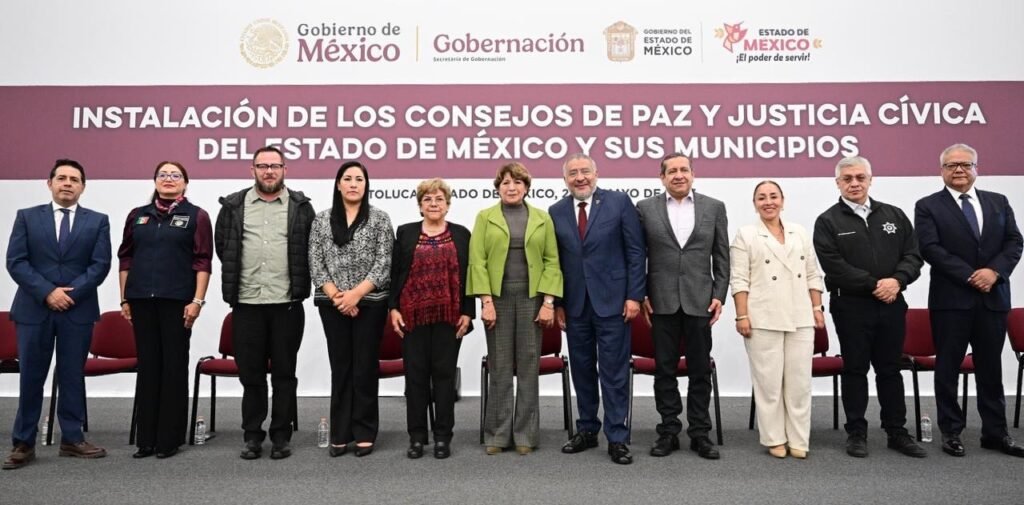 Instalan Gobernadora Delfina Gómez y Secretaría de Gobernación 99 Consejos de Paz y Justicia Cívica en el Estado de México