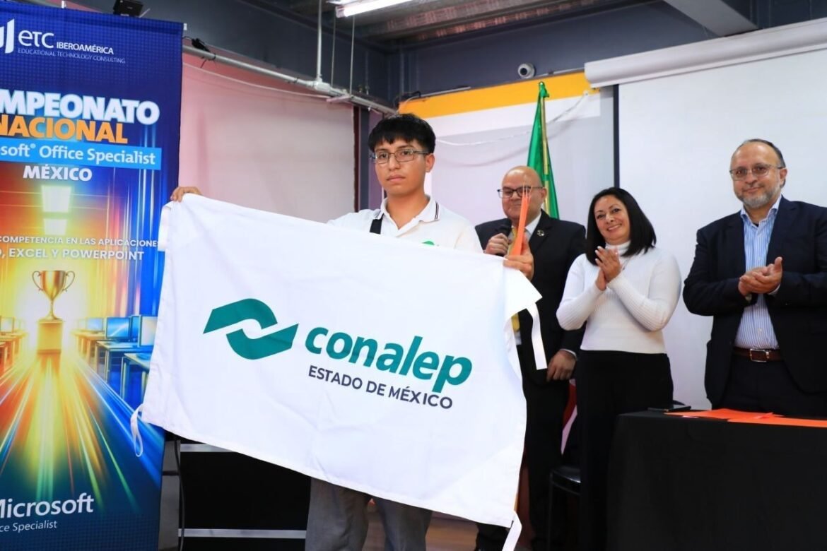 Estudiante mexiquense del CONALEP Tlalnepantla gana tercer lugar en Campeonato Nacional Microsoft Office Specialist 2026