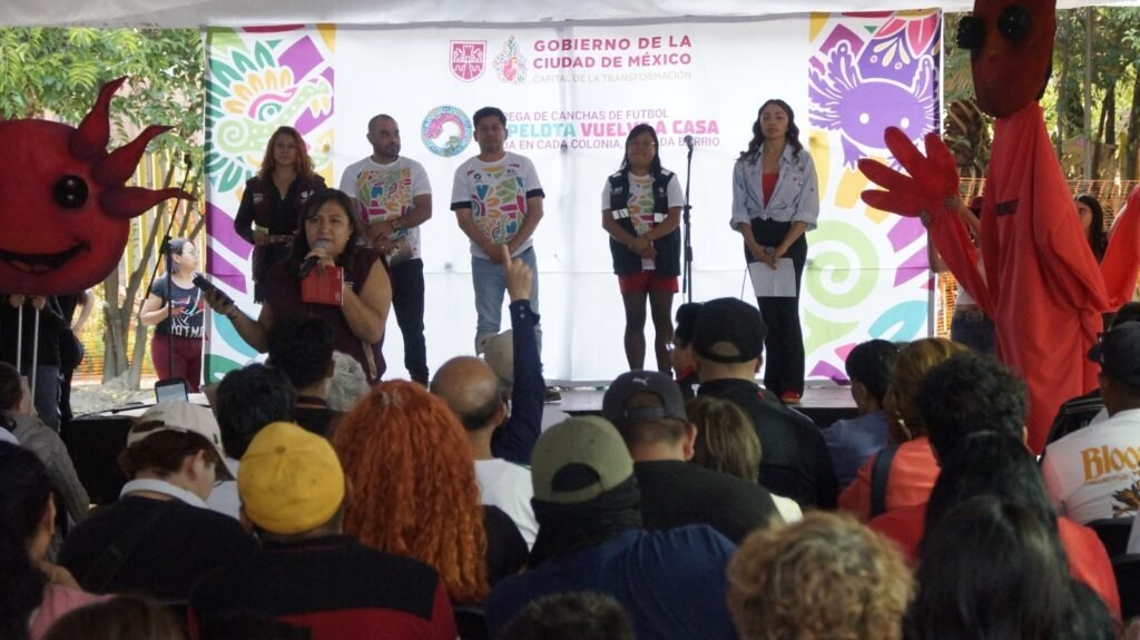 El Mundial social llega a Azcapotzalco con la entrega de dos nuevas canchas deportivas