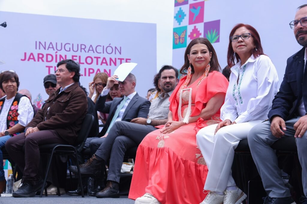 Inaugura Clara Brugada Jardín Flotante Tlallipan