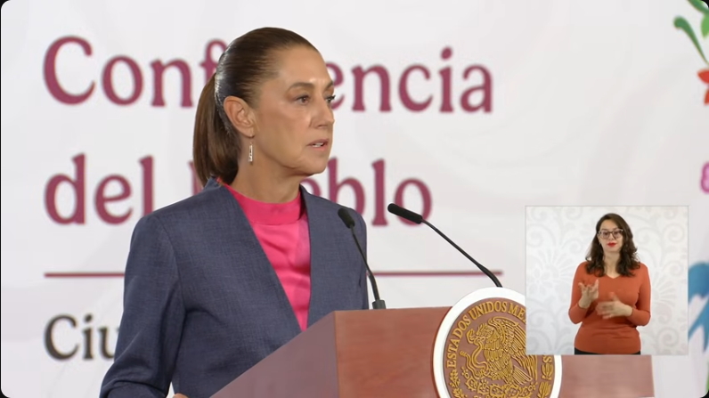 Conferencia de la presidenta Claudia Sheinbaum Pardo desde Palacio Nacional