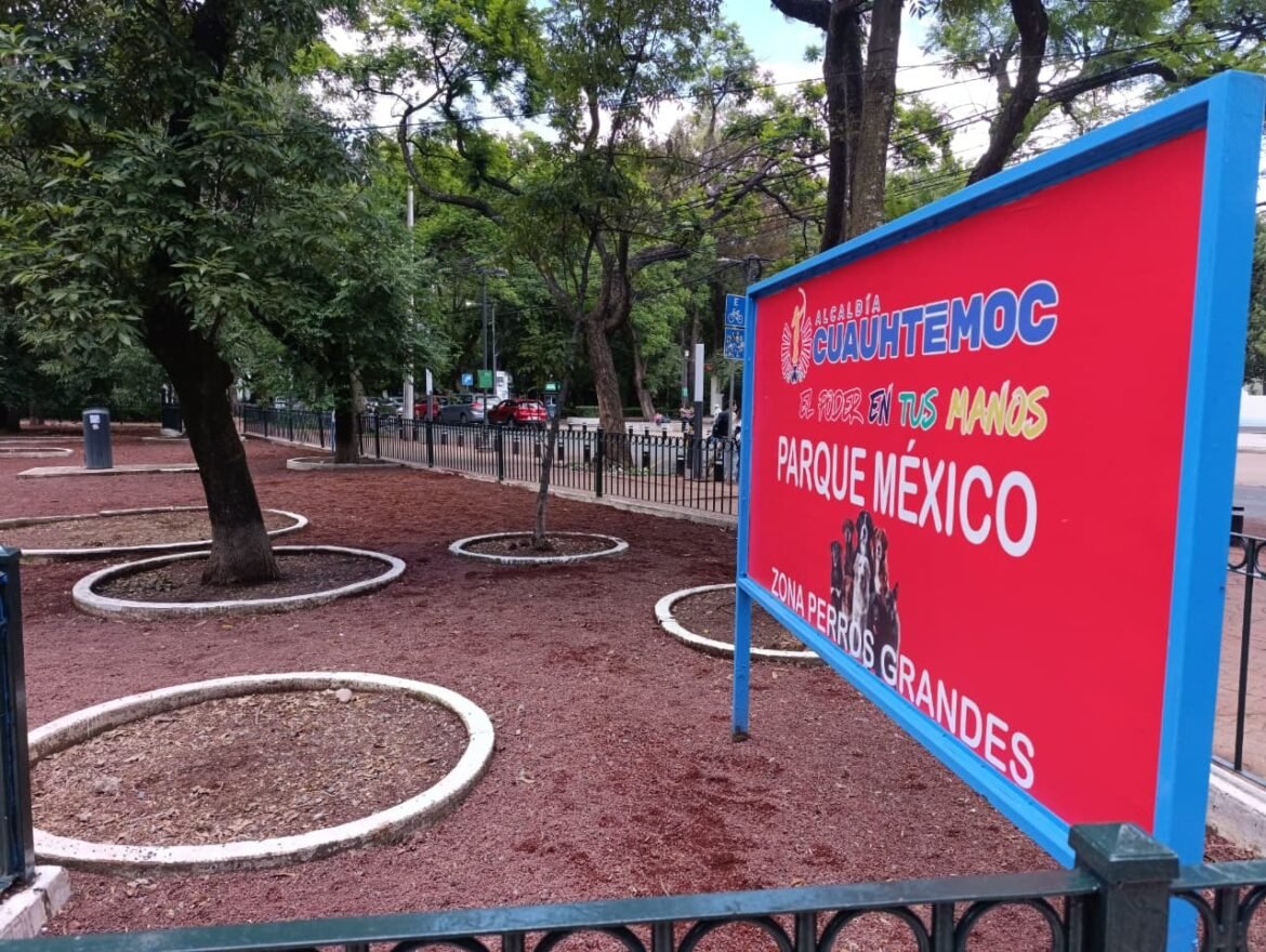 Ale Rojo de la Vega informa reapertura de área para perros en Parque México tras rehabilitación