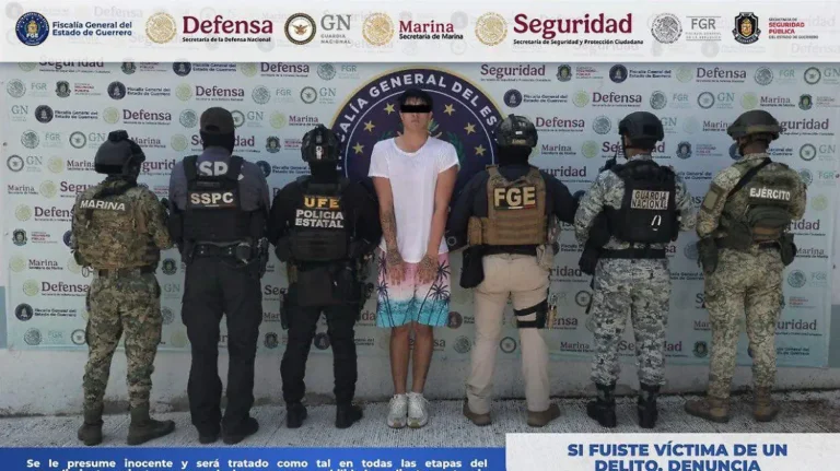 Reynier N, alias Palma, identificado como supuesto integrante del Cartel Jalisco Nueva Generación (CJNG), fue capturado en Guerrero.