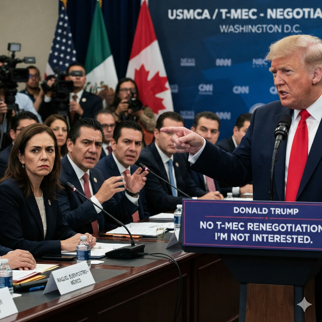 Trump dice: No me interesa negociar el acuerdo comercial