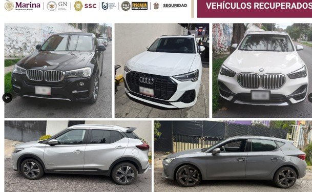 Recuperan autos de lujo robados